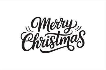 Merry Christmas typography