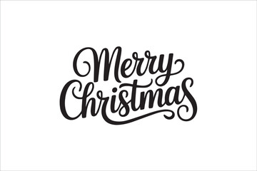 Elegant Merry Christmas Typography Design