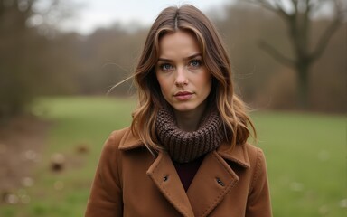 Womenswear autumn winter clothing and accessory collection in the English countryside fashion style, classic look. High quality