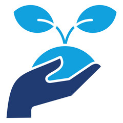 Environment Flat Blue Icon