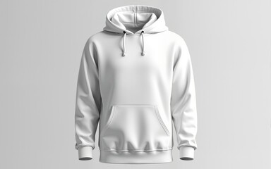 Mockup white hoodie for online store advertising and design presentation. High quality