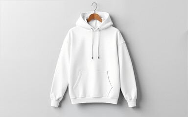 Mockup white hoodie for online store advertising and design presentation. High quality