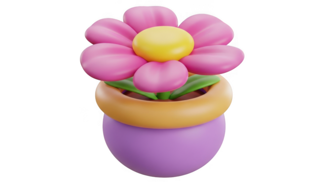 Flower isolated on transparent background