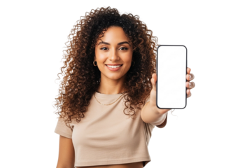 Copyspace white phone