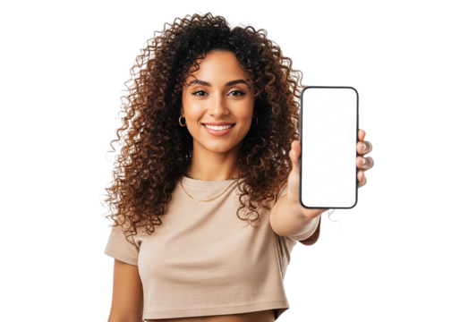 Copyspace white phone