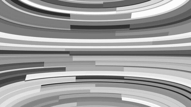Abstract curved grayscale stripes forming a dynamic background pattern image photo
