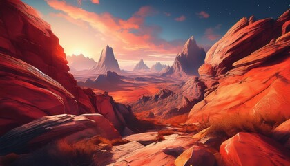 breathtaking crimson rock landscapes with a rugged charm