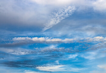 blue sky with clouds