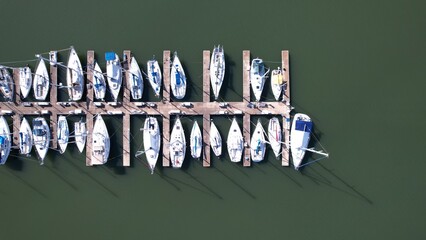 Boats docked at Marina, Joe Wheeler State Park © Max