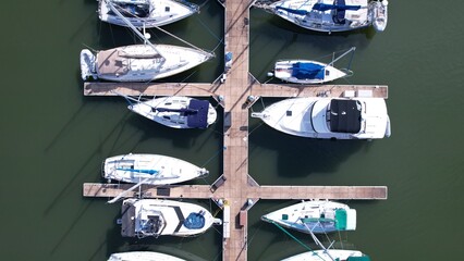 Boats docked at Marina, Joe Wheeler State Park © Max