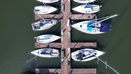Boats docked at Marina, Joe Wheeler State Park © Max