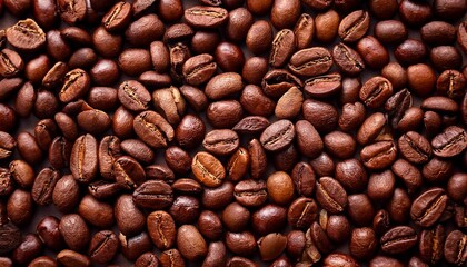 Obraz premium aromatic roasted coffee beans background texture for design projects