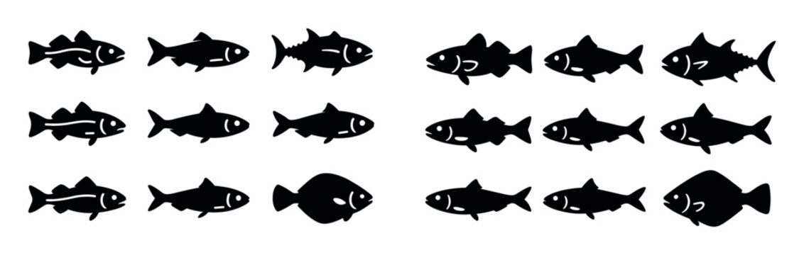 Black Fish Icons