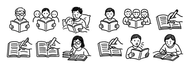 Reading Icons Grid