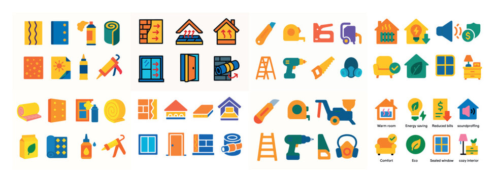 Home improvement tools and icons - Powered by Adobe