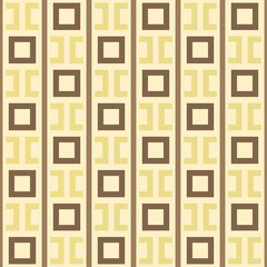 Lines, squares, brackets ornament. Seamless pattern. Geometrical backdrop. Shapes background. Geometric wallpaper. Polygons motif. Digital paper. Textile print. Abstract vector.