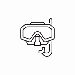diving mask icon sign vector