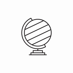 globe geography icon sign vector