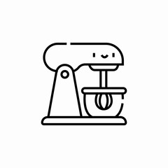 kitchen mixer icon sign vector