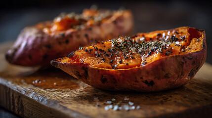 Baked sweet potatoes 
