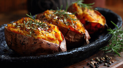 Baked sweet potatoes 