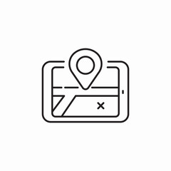 phone car navigator icon sign vector