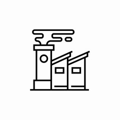 pollustion factory icon sign vector