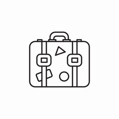 travel luggage baggage icon sign vector