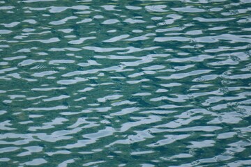Closeup of green water surface, natural background