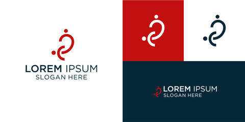 Minimalist logo design featuring interconnected dots and flowing lines creates a dynamic and professional visual identity for innovative companies and brands