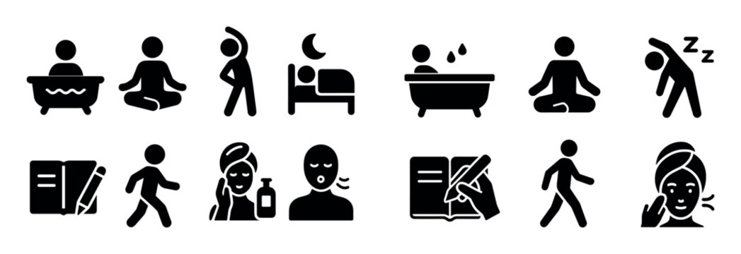 Self-Care Icon Set