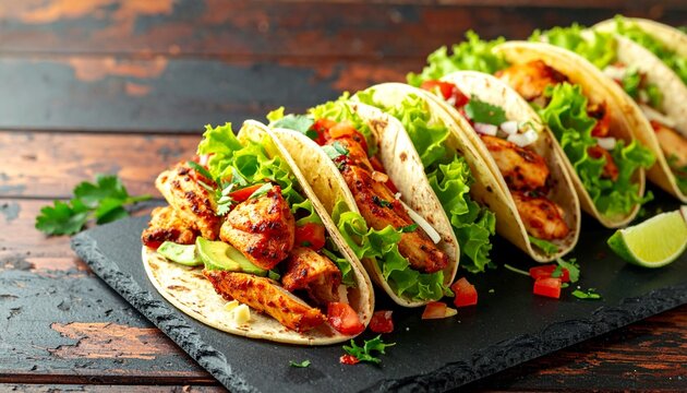 Delicious Chicken Tacos with Fresh Ingredients