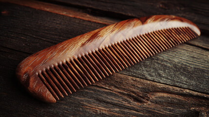 Wooden comb.
