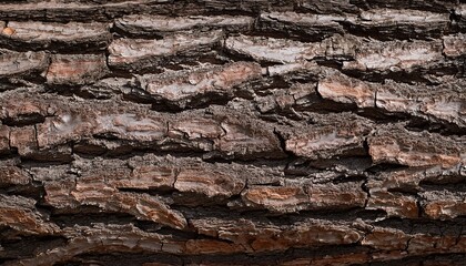 Fototapeta premium Seamless Pattern Of Tree Bark Texture Brown Gray Nature Background Autumn
