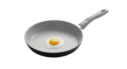 Perfect Fried Egg in Modern Grey Frying Pan