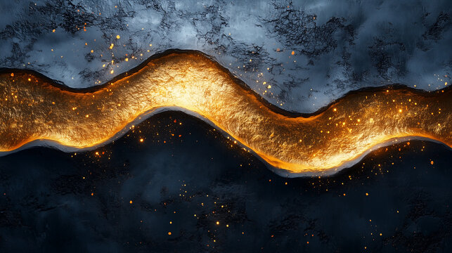 Fototapeta Brillo Dorado en Movimiento