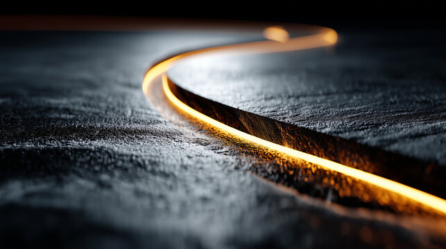 Fototapeta Brillo Dorado en Movimiento