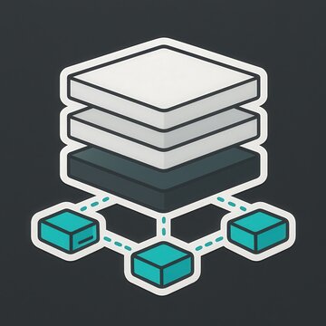 Layered digital architecture showcasing data structure connectivity in modern technology emphasizing innovation and network dynamics captured with clarity