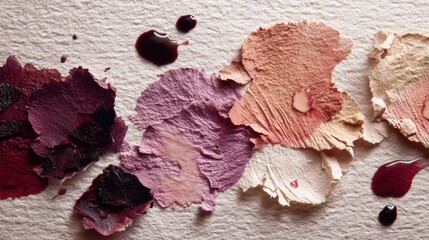 Artistic Paint Splatters Evoke Emotions of a Wine Tasting Experience in a Creative Design