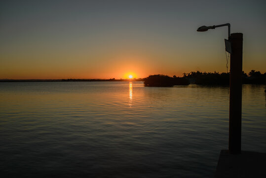 Atardecer en el lago