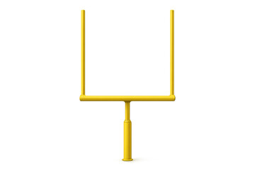 American football goal post symbolising success, winning, and scoring points in competitive sports