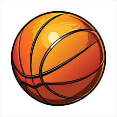 Fototapeta premium basketball ball isolated on white