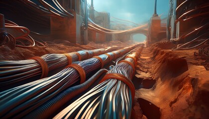 installation of underground cables for urban infrastructure generative ai