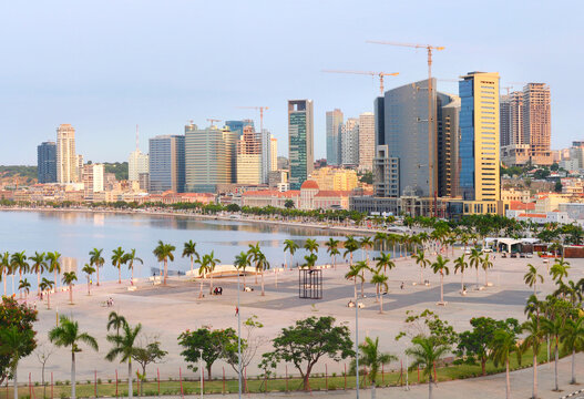 Luanda Marginal downtown skyline Angola