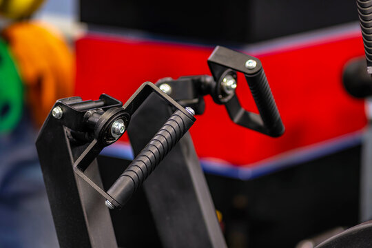 A close up of a bike handlebar with a handlebar attached to it