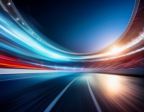 velodrome speed blur a symphony of light and motion on the track speed of light light trails on a velodrome