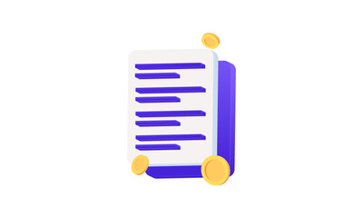 3d icon checklist or Clipboard sign vector design