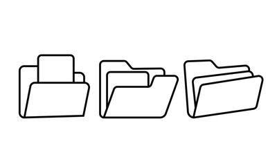 set document folder flat icon design illustration