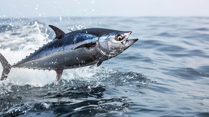 Fototapeta premium Indulge in the Luxurious Excellence of Bluefin Tuna – The Pinnacle of Seafood, Where Buttery Texture, Rich Umami, and Oceanic Elegance Elevate Fine Dining