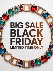 Black Friday Big Sale Gemstone Frame Limited Time Only Jewelry